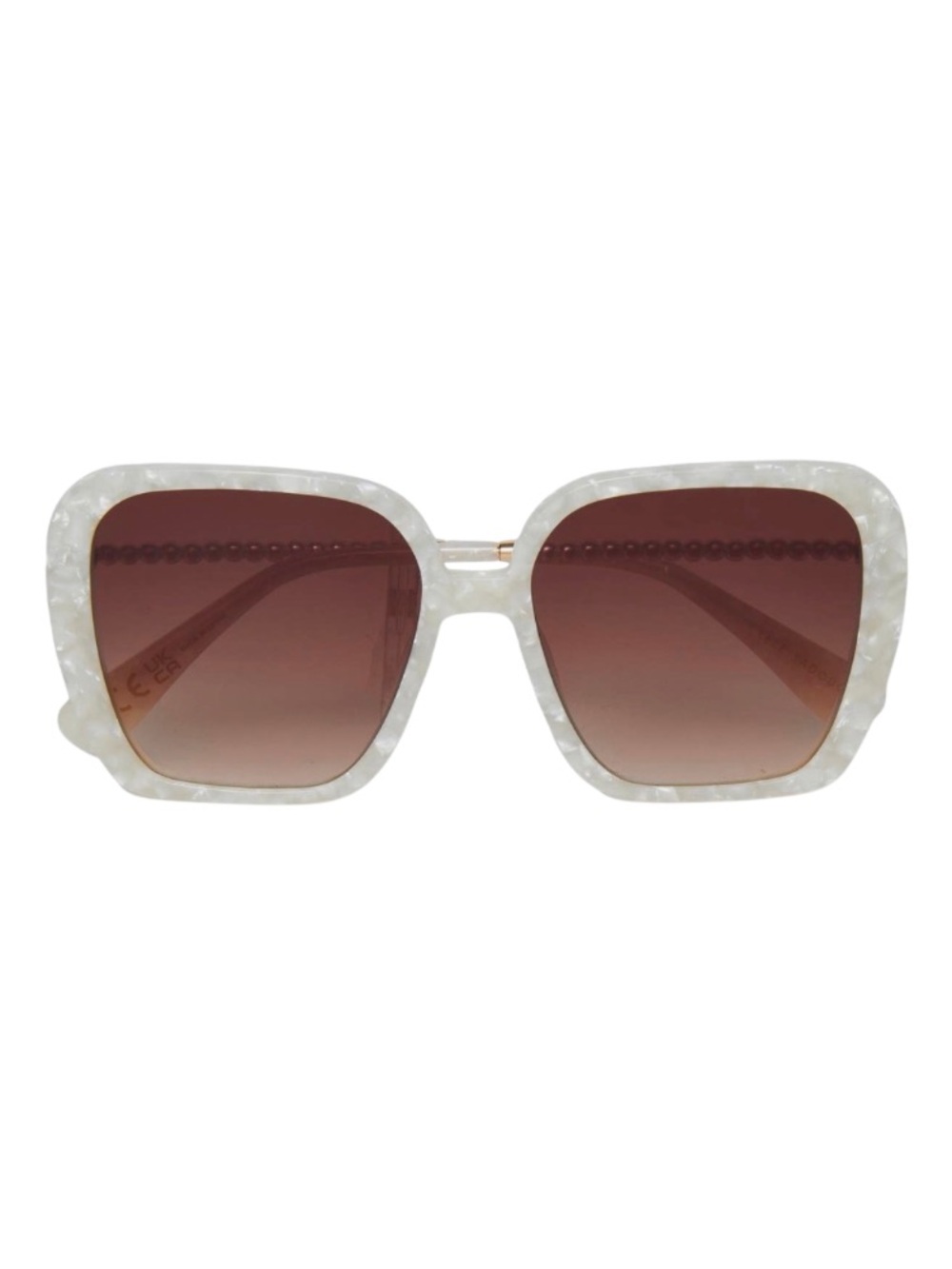 Lele Sadoughi Mother of Pearl Athens Oversized Sunglasses